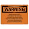 Signmission OSHA Warning Sign, 7" H, Rigid Plastic, Mine Hazard Area Possibility Of Ground Collapse, Landscape OS-WS-P-710-L-12246 - alternate 1